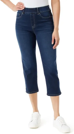 Gloria Vanderbilt Women's Shape Effect Pull on High Rise Straight Leg Capri Standard