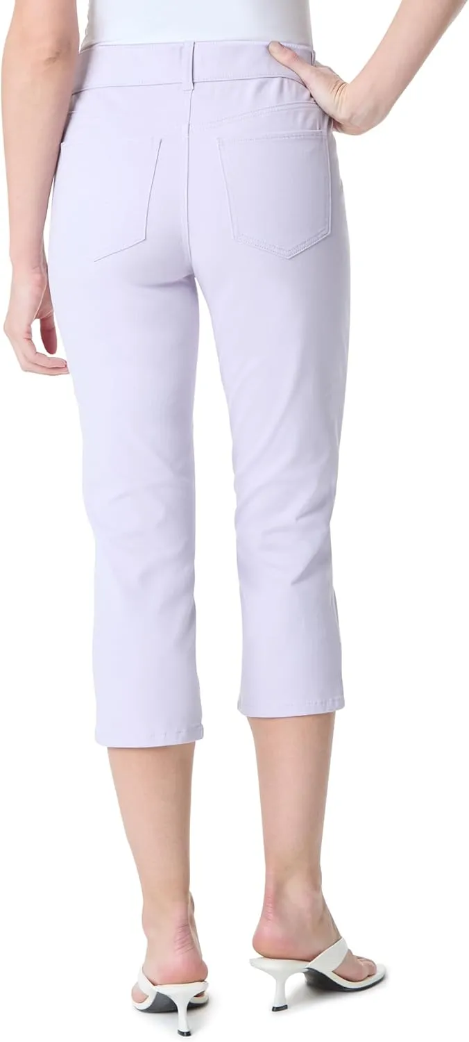 Gloria Vanderbilt Women's Shape Effect Pull on High Rise Straight Leg Capri Standard