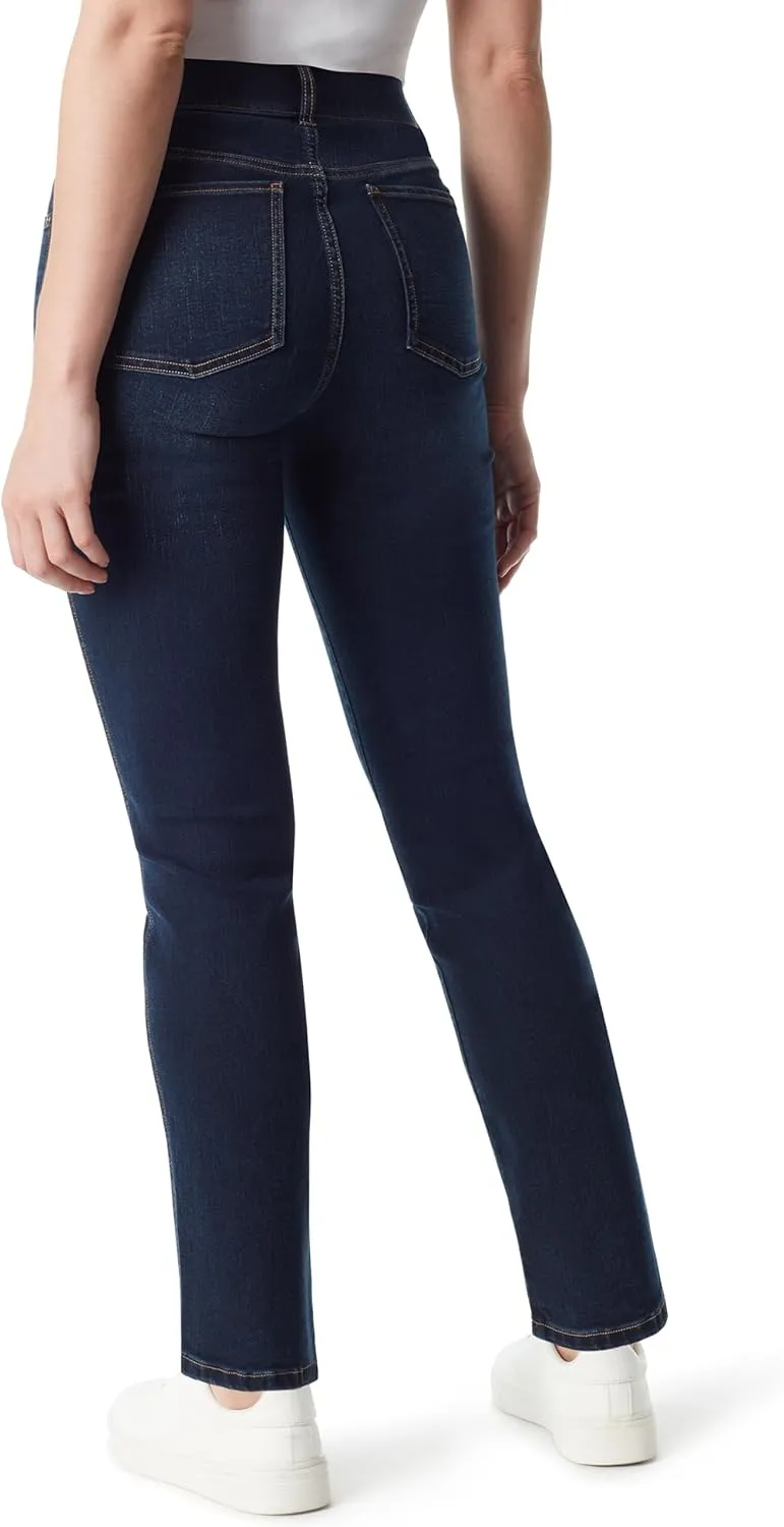 Gloria Vanderbilt Women's Shape Effect Pull on High Rise Straight Leg Jean Standard