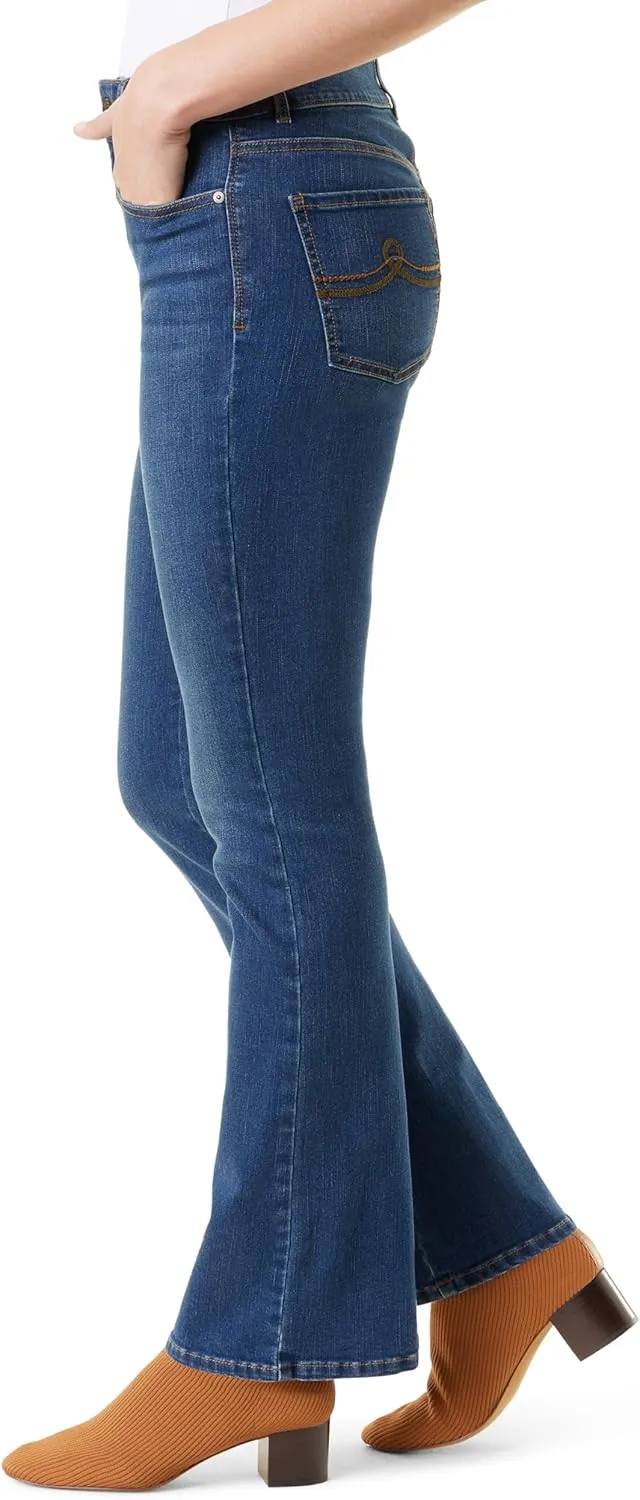Gloria Vanderbilt Women's Shape Effect Tummy Hold High Rise Boot Cut Jean Standard
