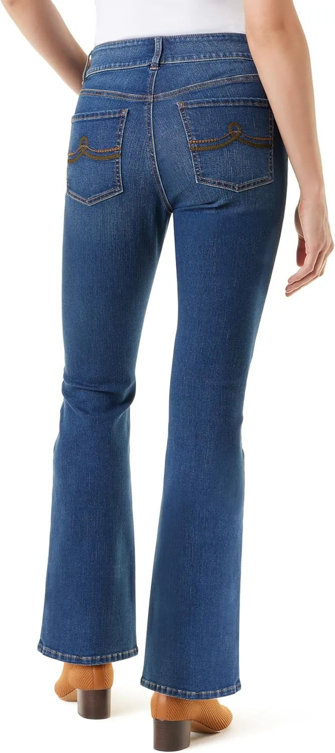 Gloria Vanderbilt Women's Shape Effect Tummy Hold High Rise Boot Cut Jean Standard