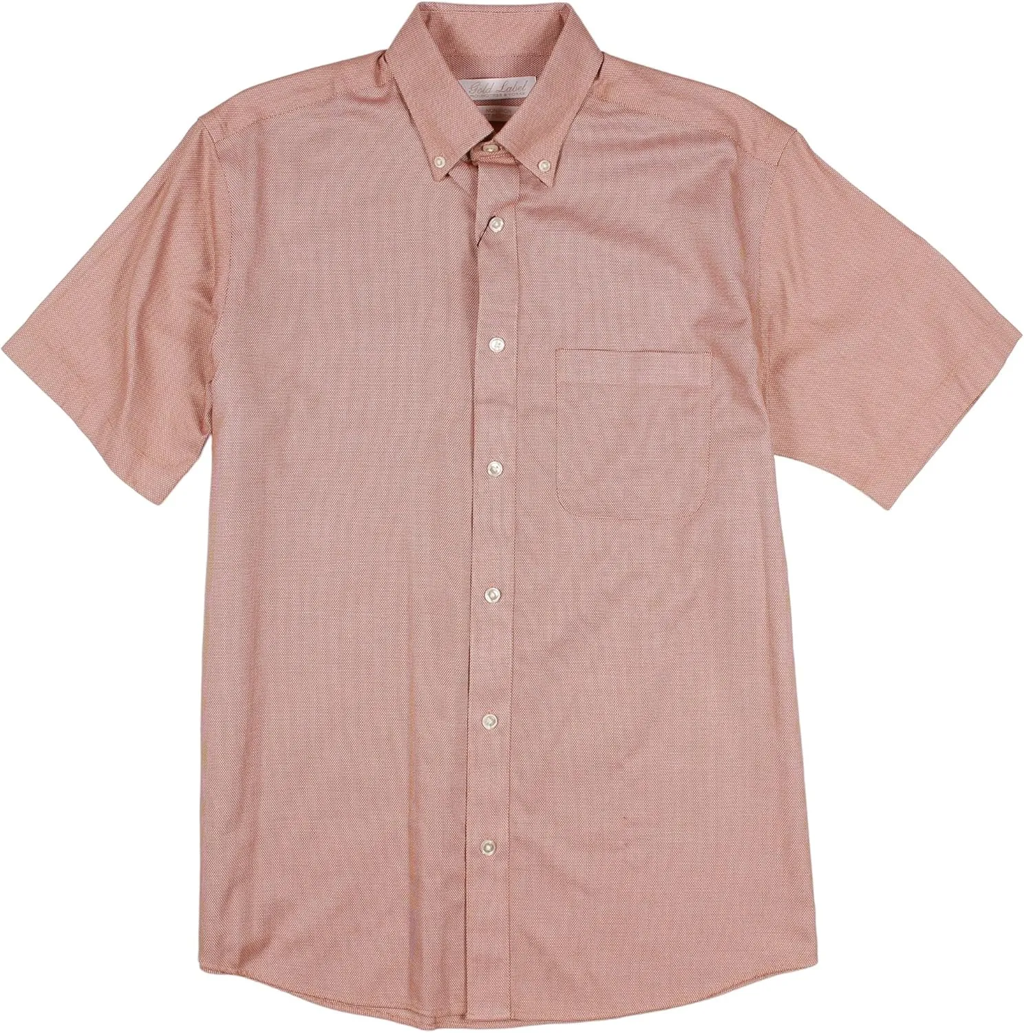 Gold Label Men's Short Sleeve Pocket Shirt Non-Iron Wrinkle-Resistant, Regular Sizes