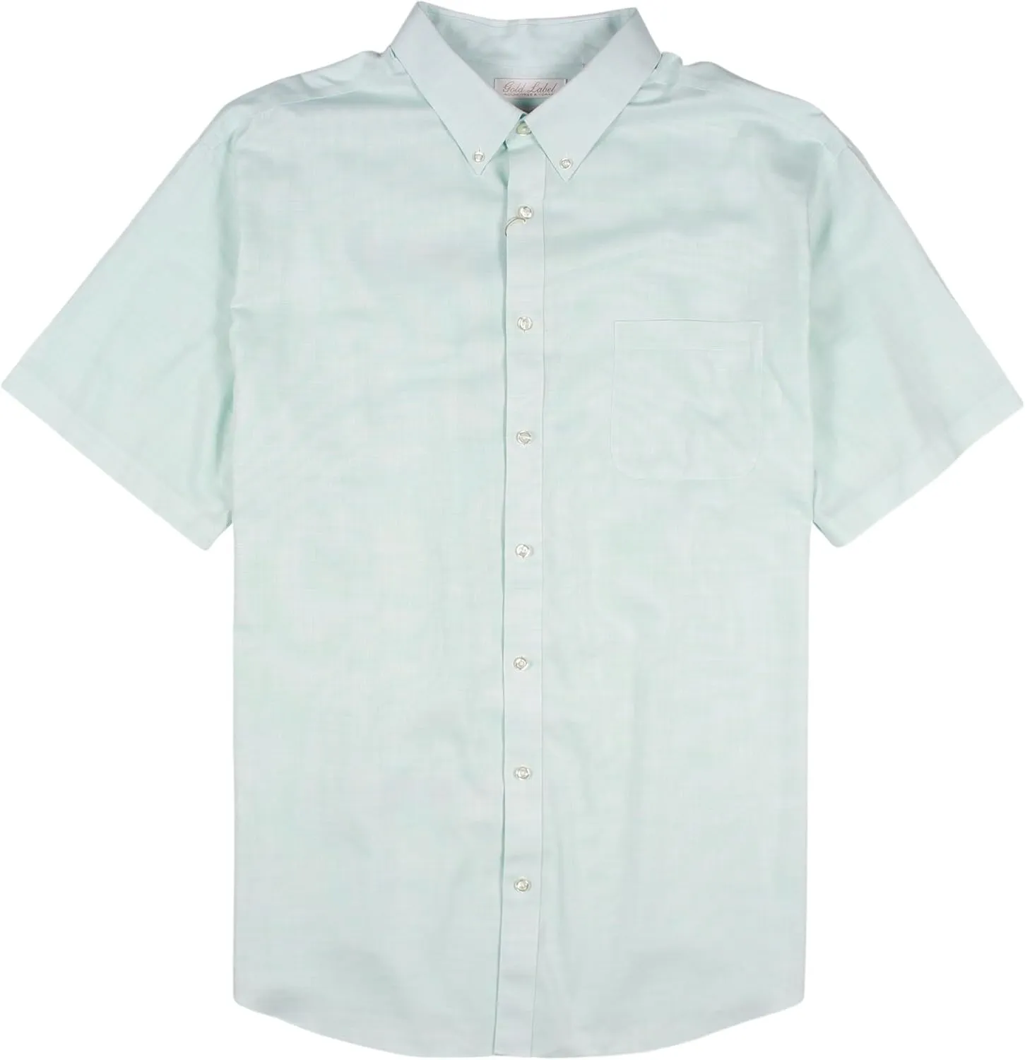 Gold Label Roundtree & Yorke Big and Tall Men's Short Sleeve Pocket Shirt Non-Iron Wrinkle-Resistant