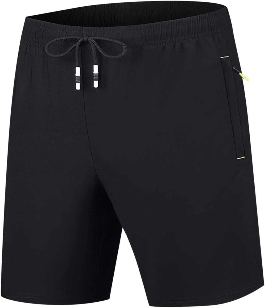 Gym Shorts Men Men's Solid Gym Workout Shorts Running Shorts Quick Dry Fitted Training Shorts with Zipper Pockets