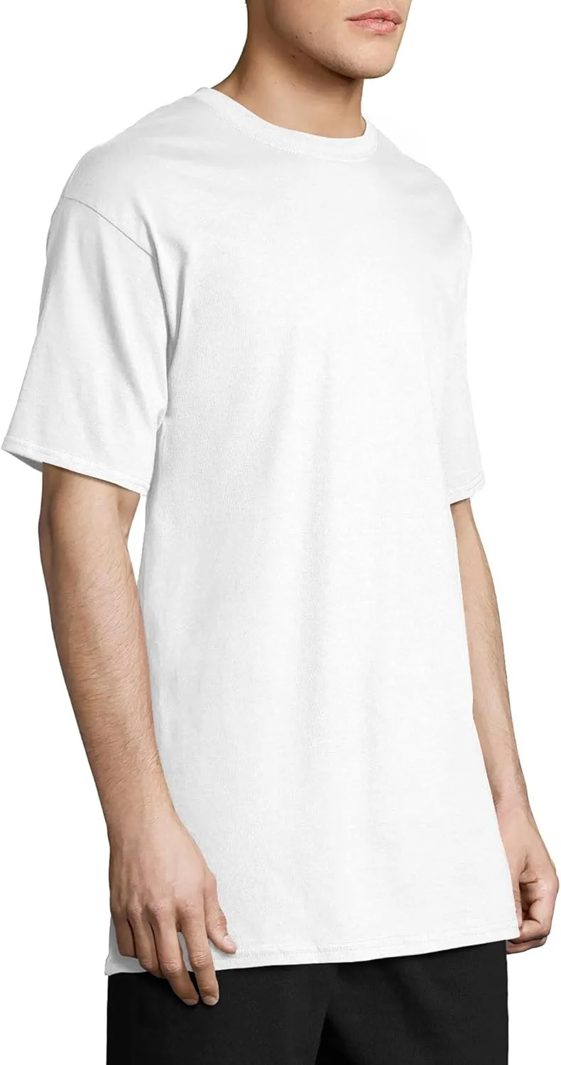 Hanes Men's Beefy-t T-Shirt, Heavyweight Cotton Tee, 1 Or 2 Pack, Big & Tall