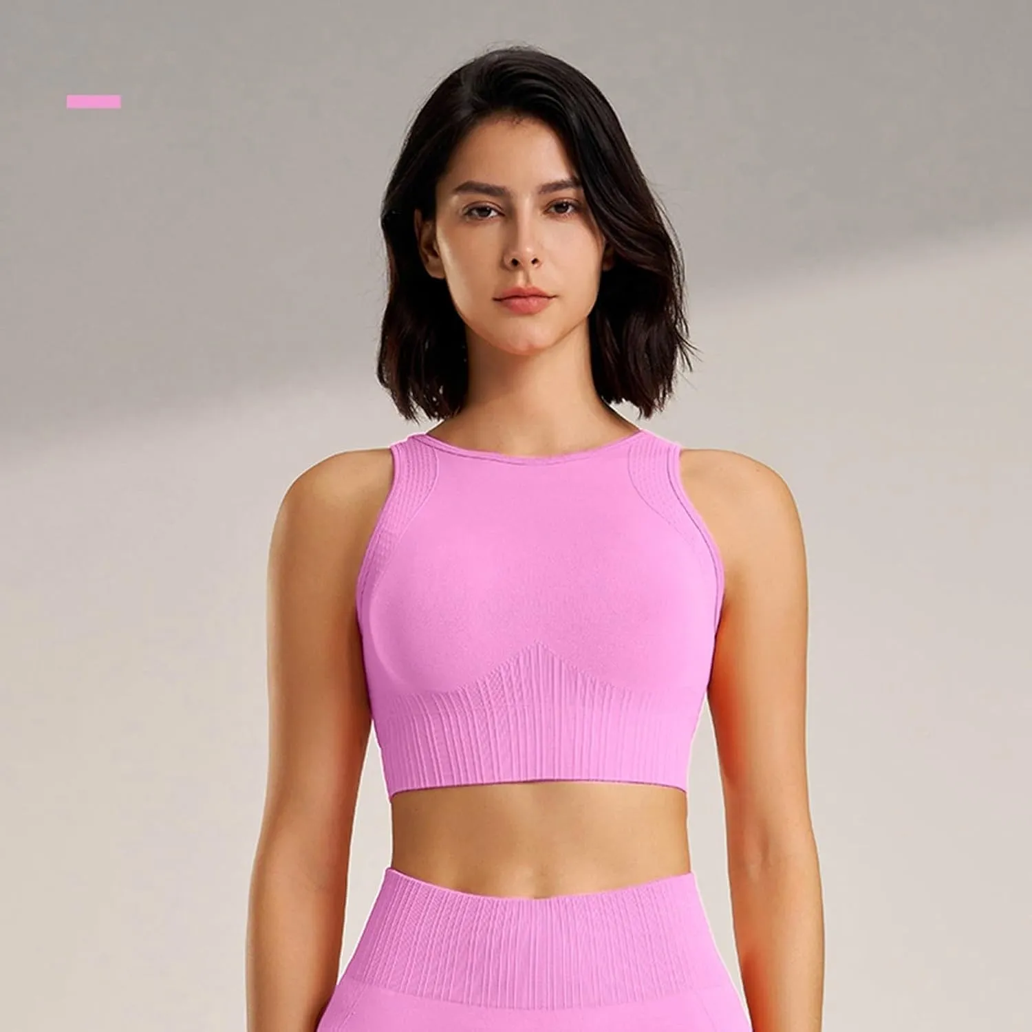 High Support Sports Bras for Women Full Coverage Seamless Yoga Workout Running Athletic Bralettes Quick Dry Active Bras