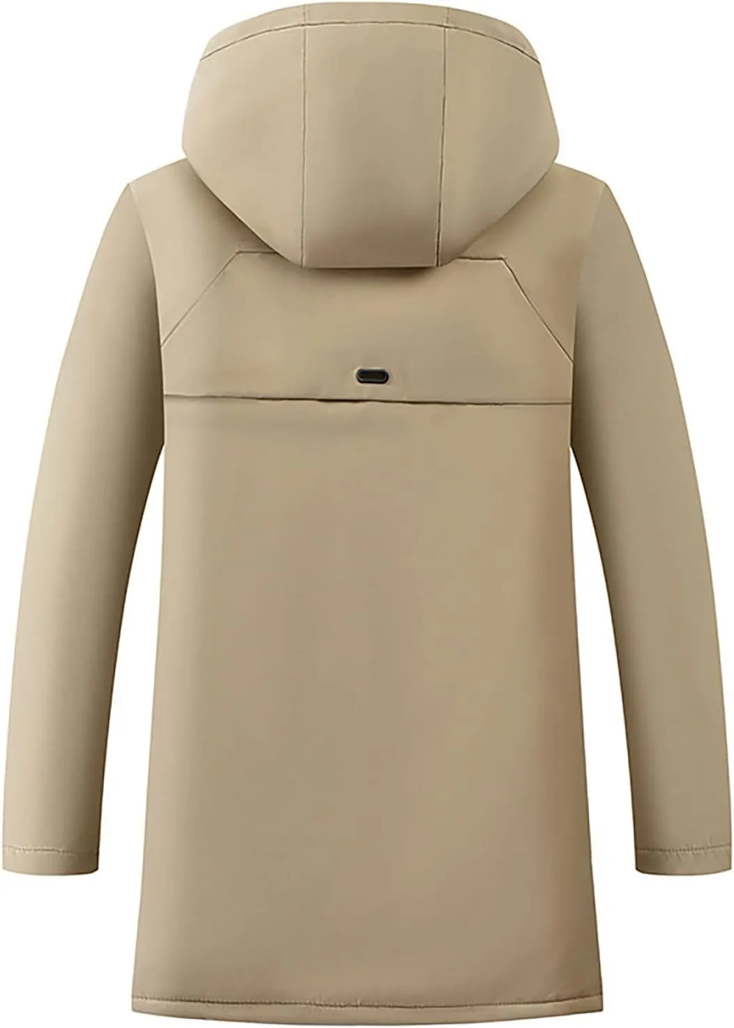 Hoodies For Men Fleece Pullover Autumn Winter Zipper Warm Down Jacket Hooded Plush Solid Color Cotton Coat