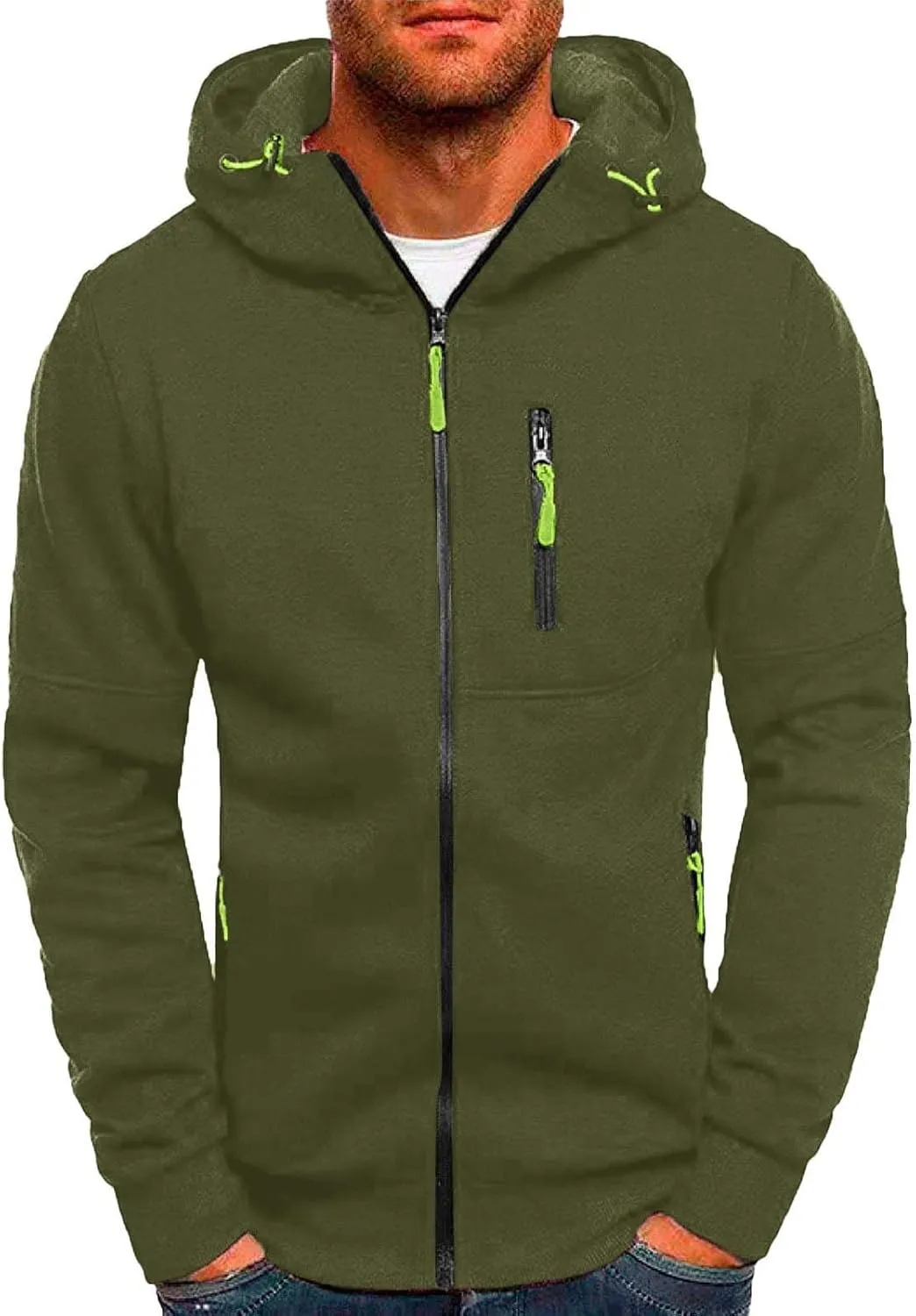 Hoodies For Men Winter Casual Loose Solid Hooded Sweater Top Black Jacket Men Black Sweater Hoodies For Youths Black