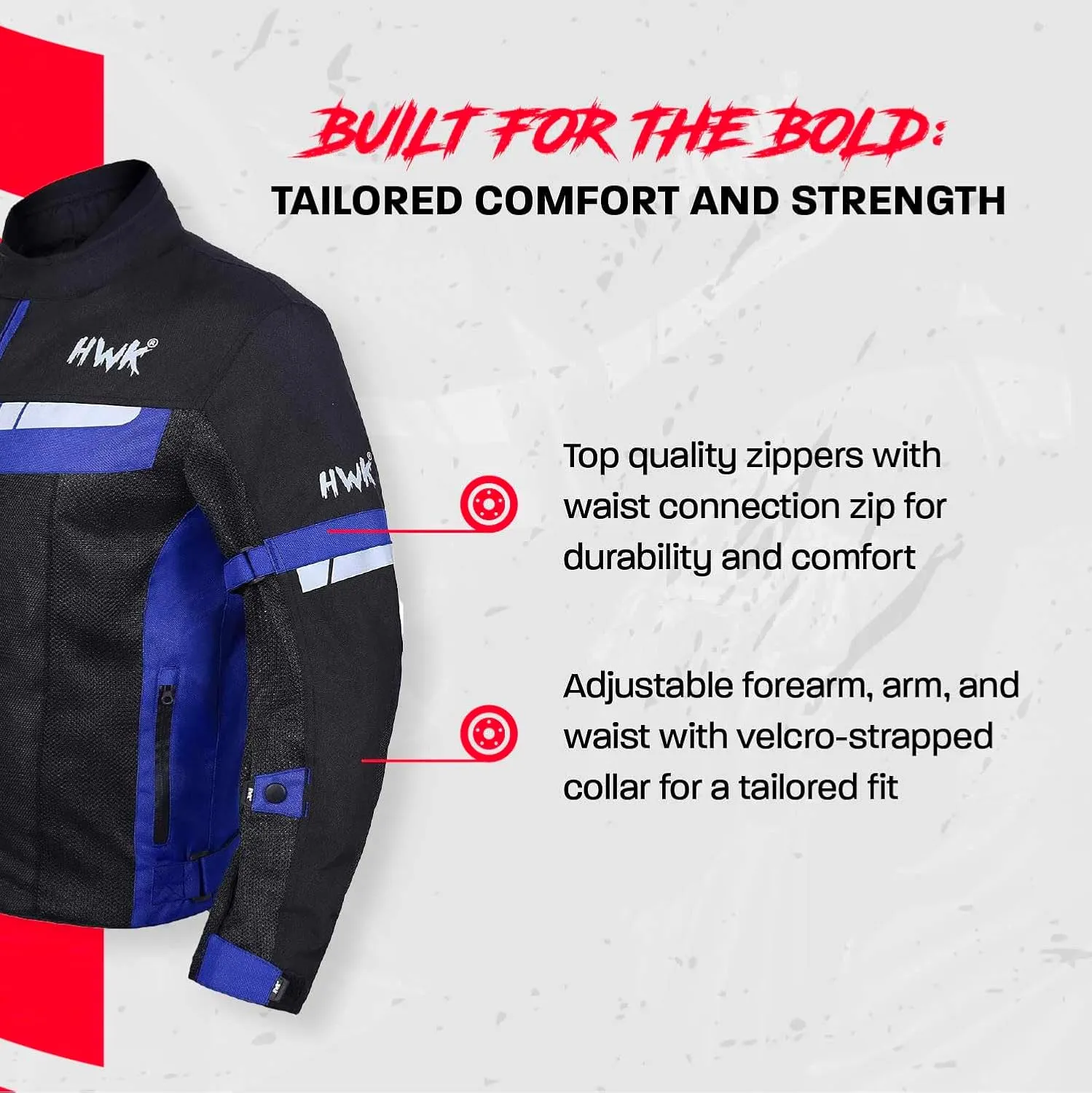 HWK Mesh Motorcycle Jacket Riding Air Motorbike Jacket Biker CE Armored Breathable