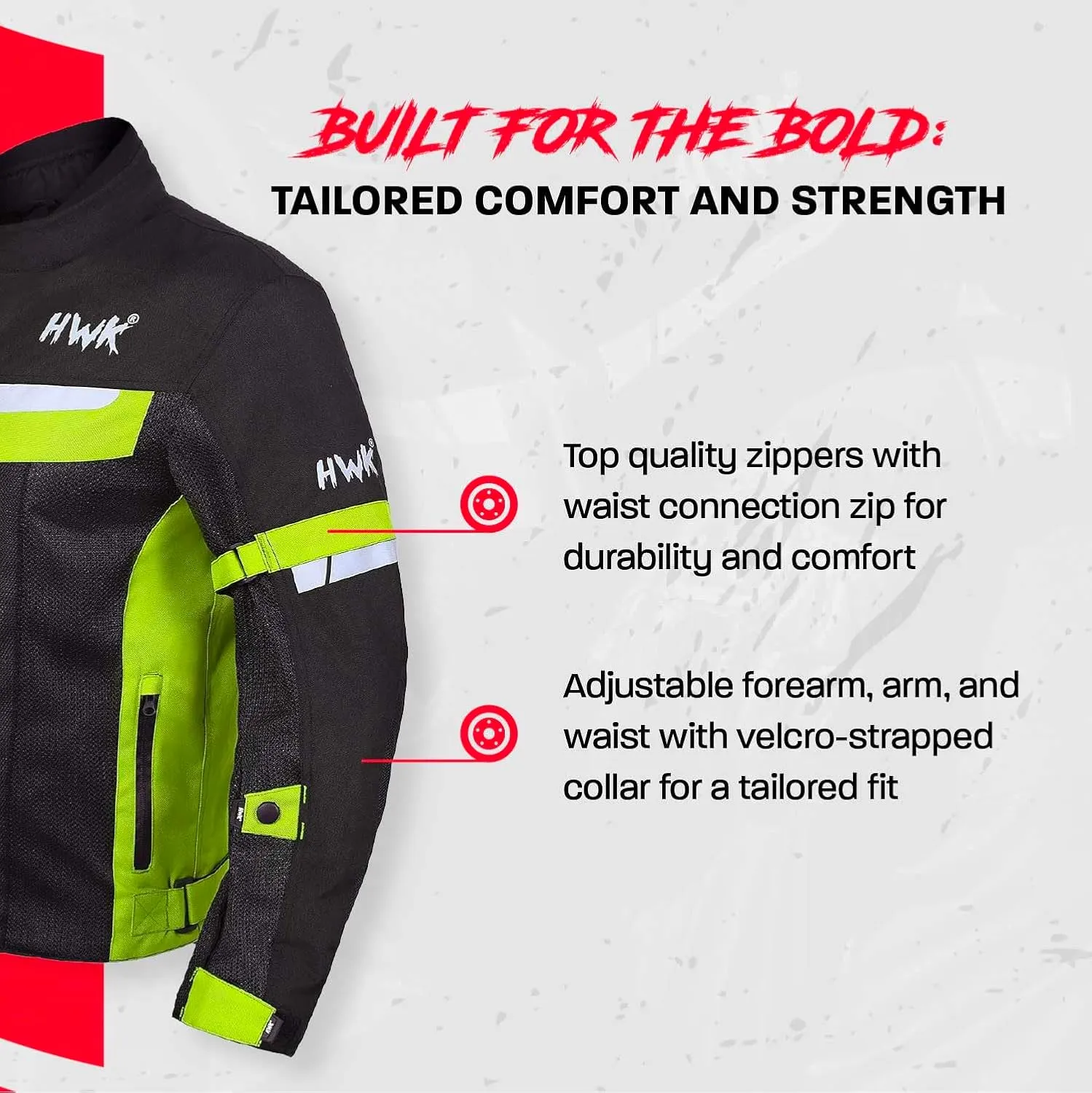 HWK Mesh Motorcycle Jacket Riding Air Motorbike Jacket Biker CE Armored Breathable