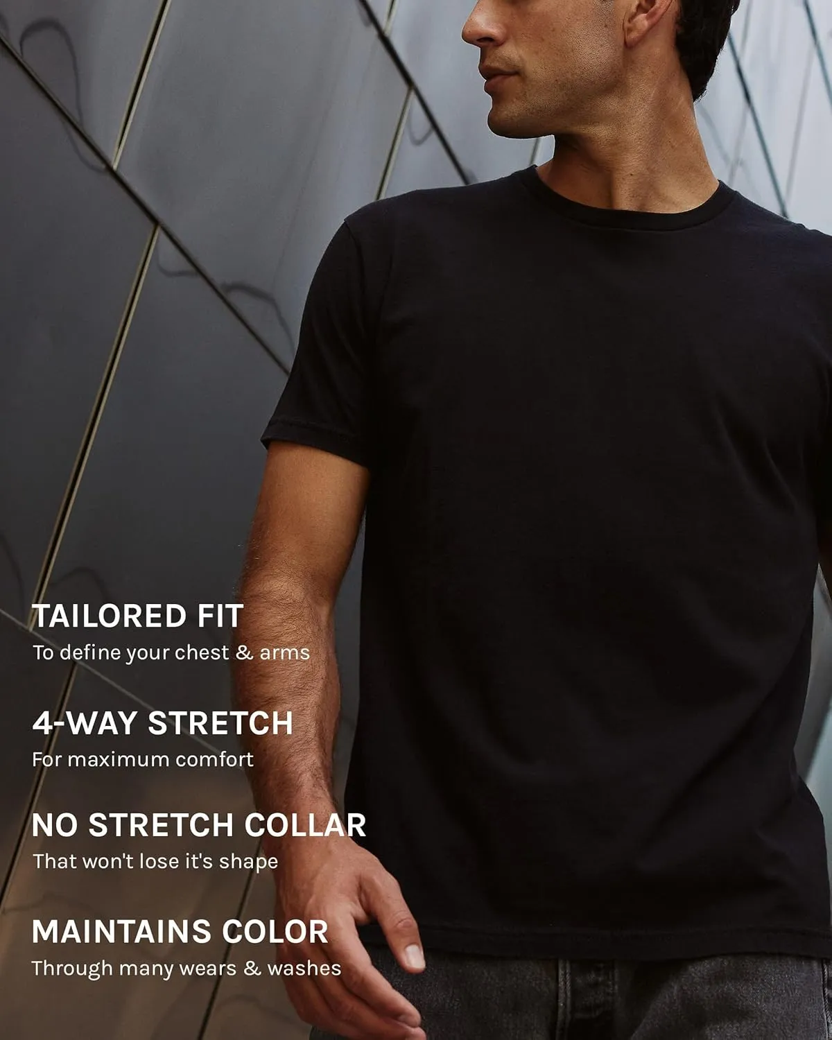 INTO THE AM Mens T Shirt Packs - Short Sleeve Crew Neck Soft Fitted Tees S - 4XL Fresh Classic Tshirts
