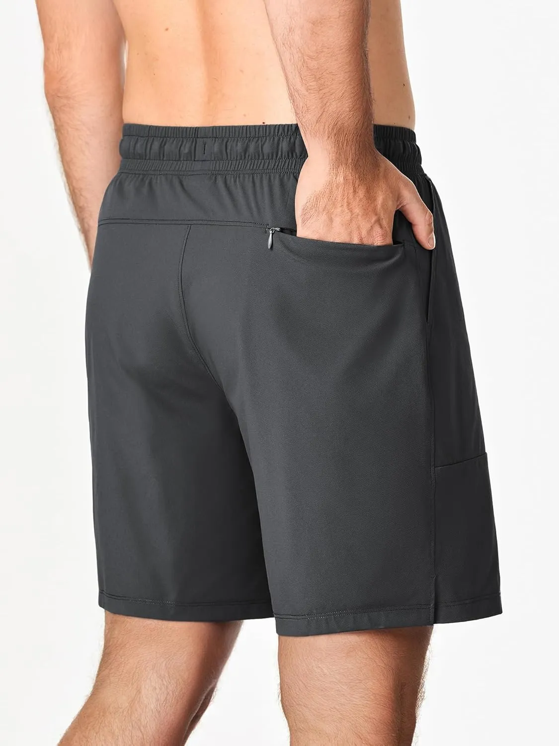 JMIERR Men's Shorts Running Athletic Shorts Waterproof Quick Dry 7" Gym Workout Breathable Shorts