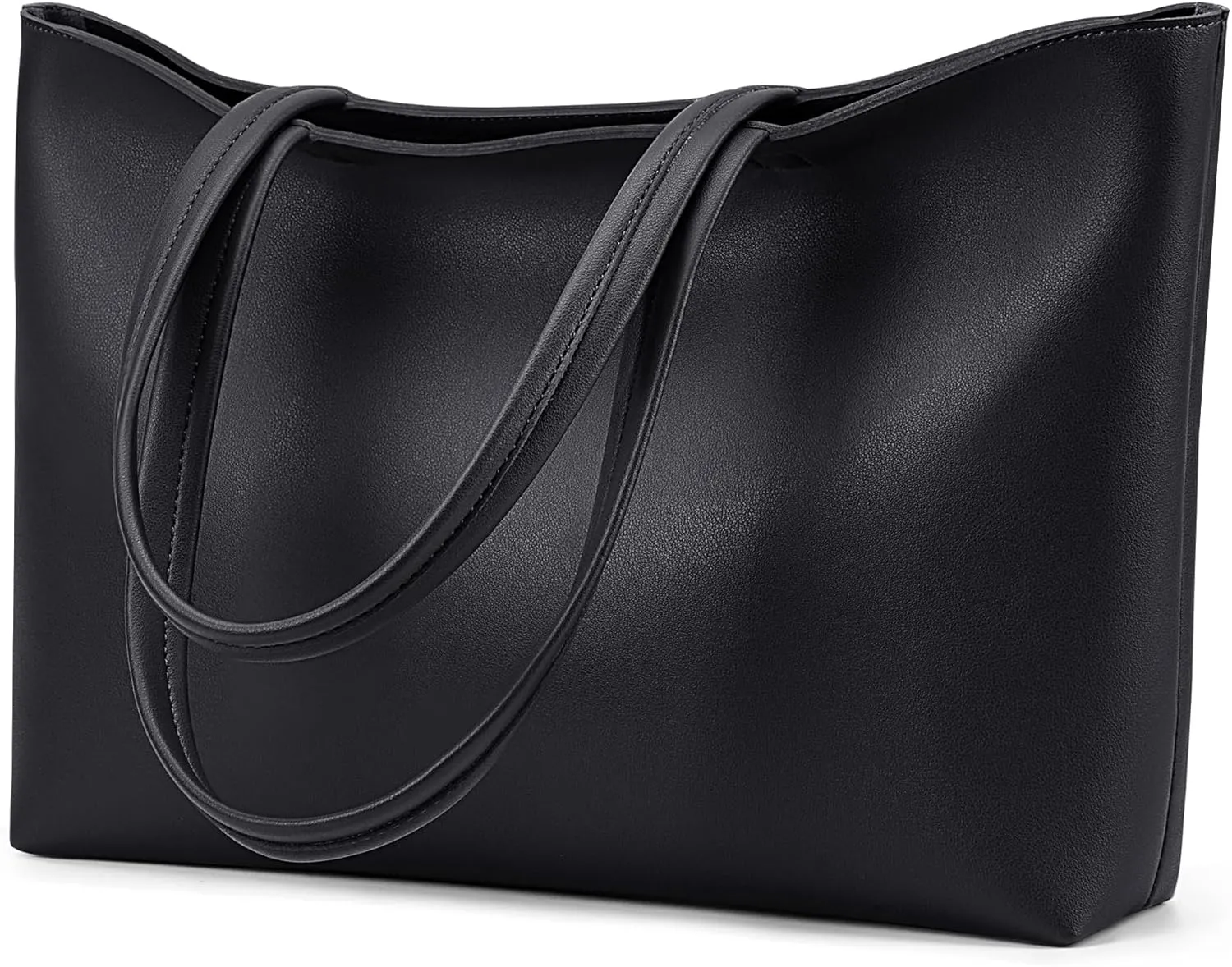 KALIDI Tote Bag Zipper Shoulder Bag Faux Leather Purses Satchel for Women Large Casual Handbag Work Dating College