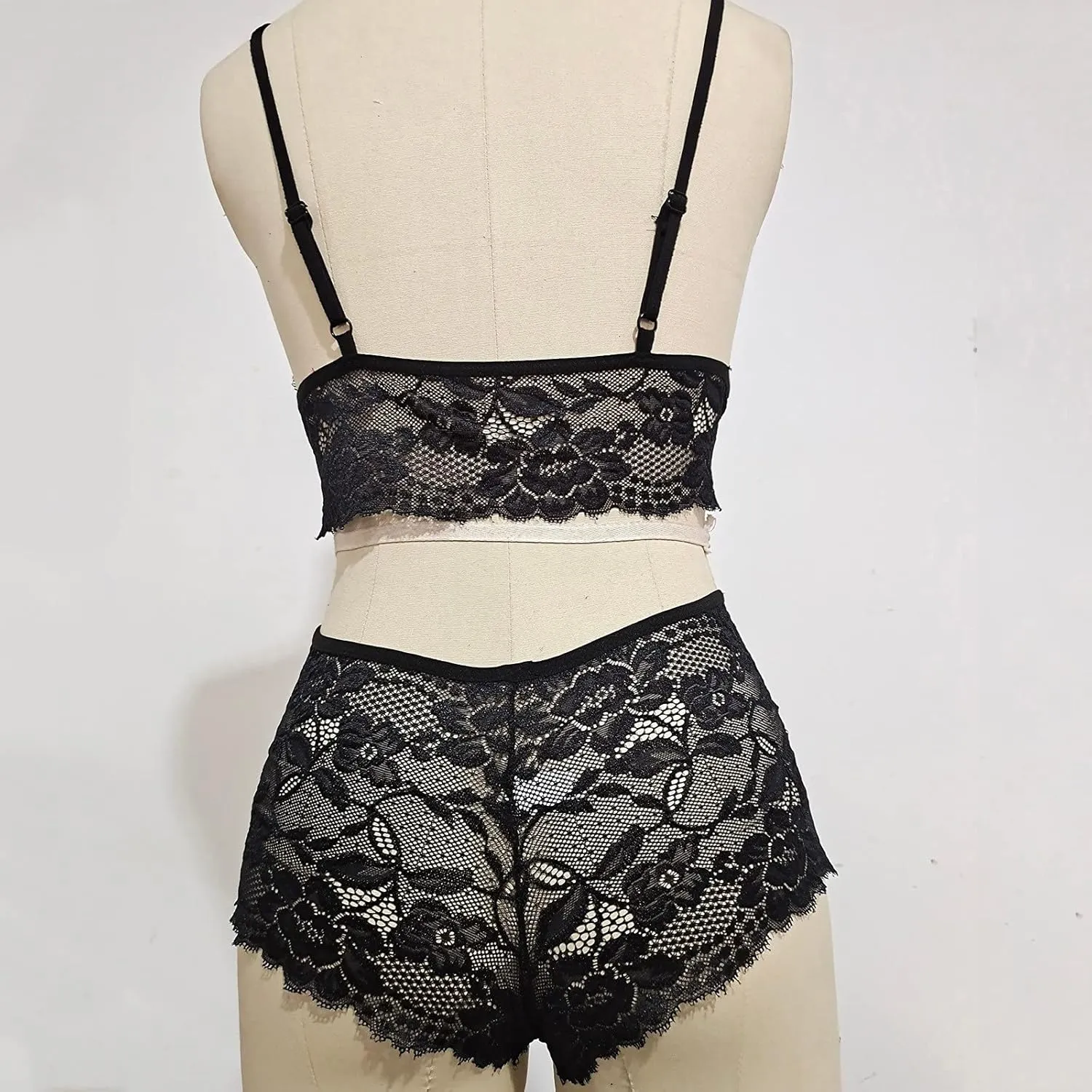 Lace Bra Women Lingerie Bralette Size Plus Piece Underwear Floral Corset Two Cars 4t Underwear