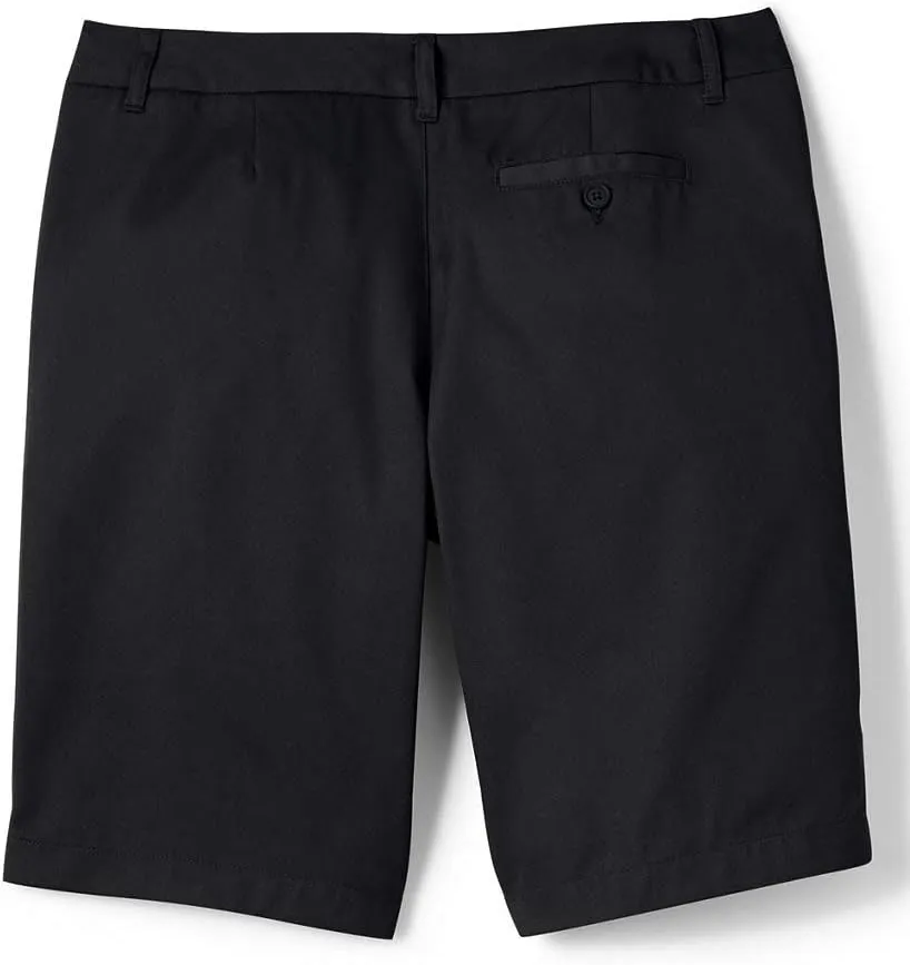 Lands' End School Uniform Young Women's Plain Front Blend Chino Shorts