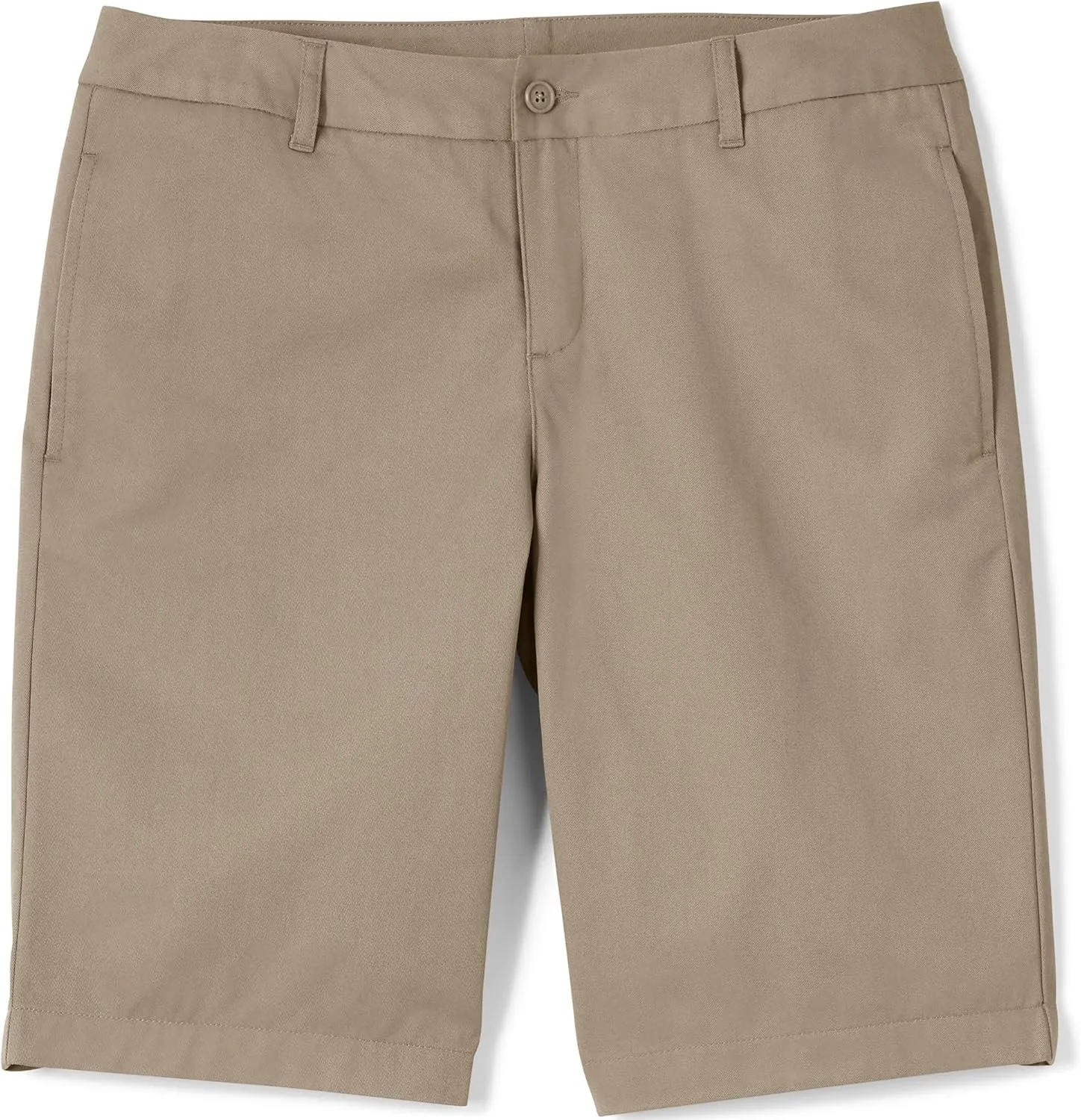 Lands' End School Uniform Young Women's Plain Front Blend Chino Shorts