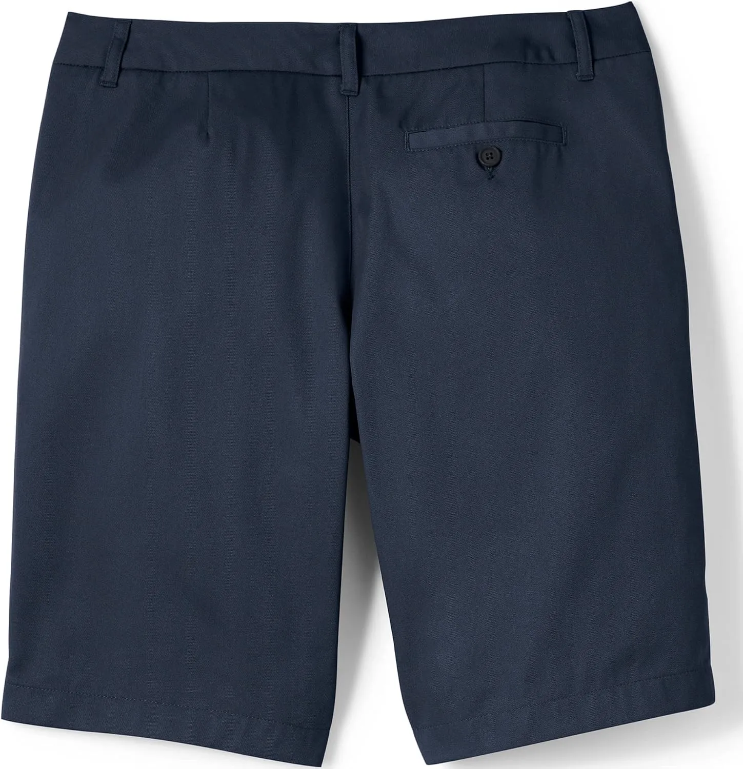 Lands' End School Uniform Young Women's Plain Front Blend Chino Shorts