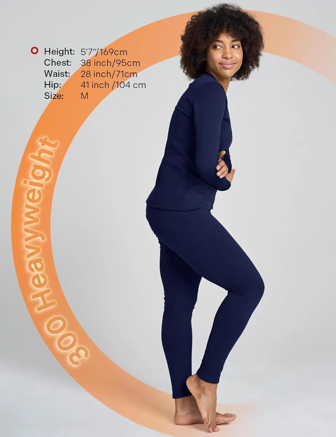 LAPASA Women's Thermal Underwear Set Fleece Lined Long Johns Top & Bottom Soft Base Layer Light/Mid/Heavy Weight L17/ L41/L44