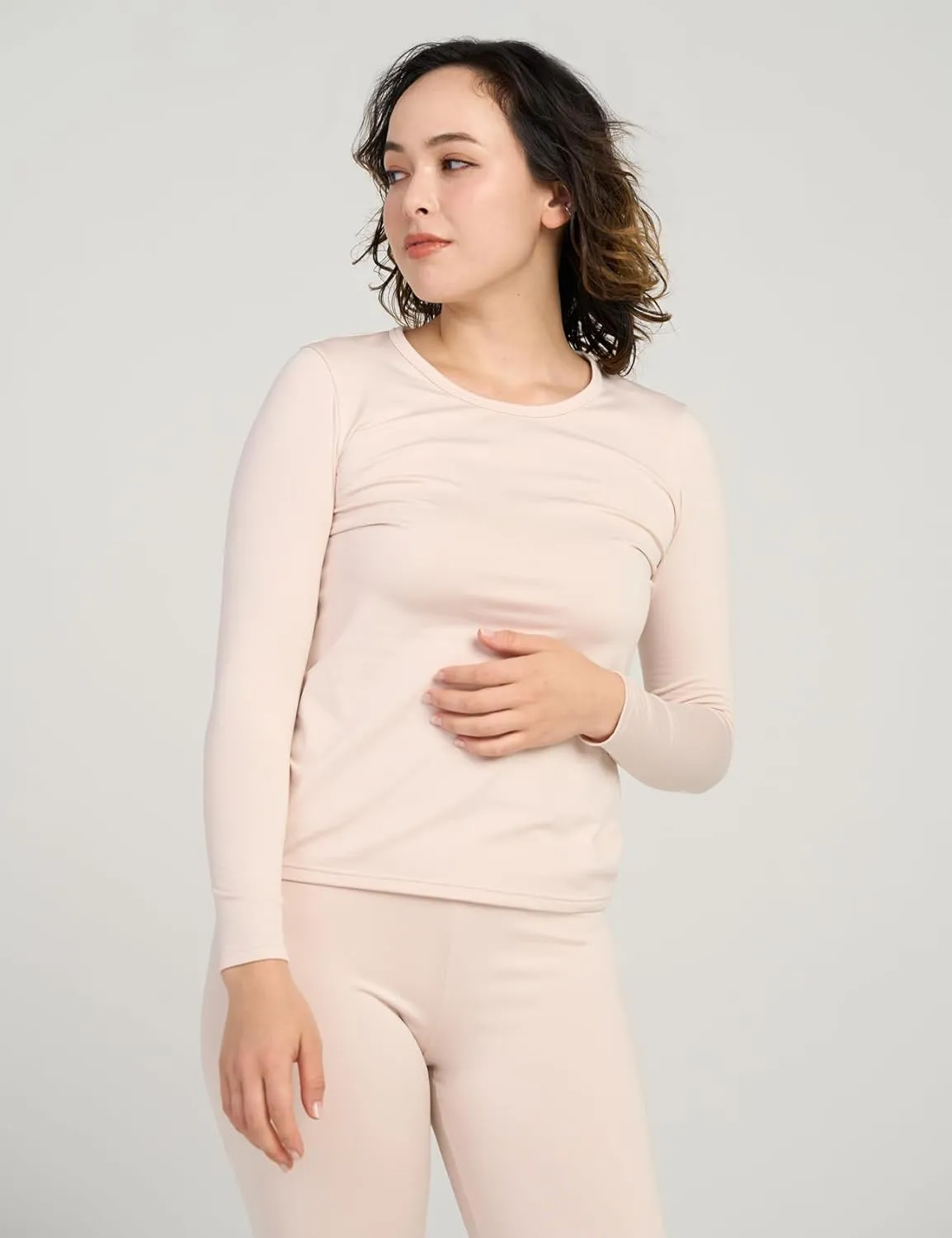 LAPASA Women's Thermal Underwear Set Fleece Lined Long Johns Top & Bottom Soft Base Layer Light/Mid/Heavy Weight L17/ L41/L44