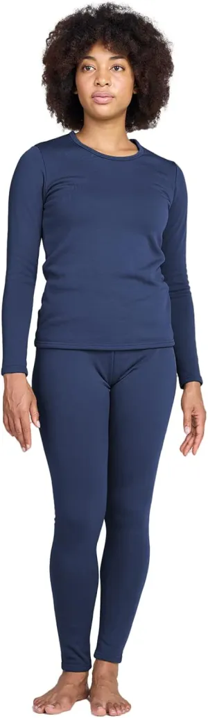 LAPASA Women's Thermal Underwear Set Fleece Lined Long Johns Top & Bottom Soft Base Layer Light/Mid/Heavy Weight L17/ L41/L44