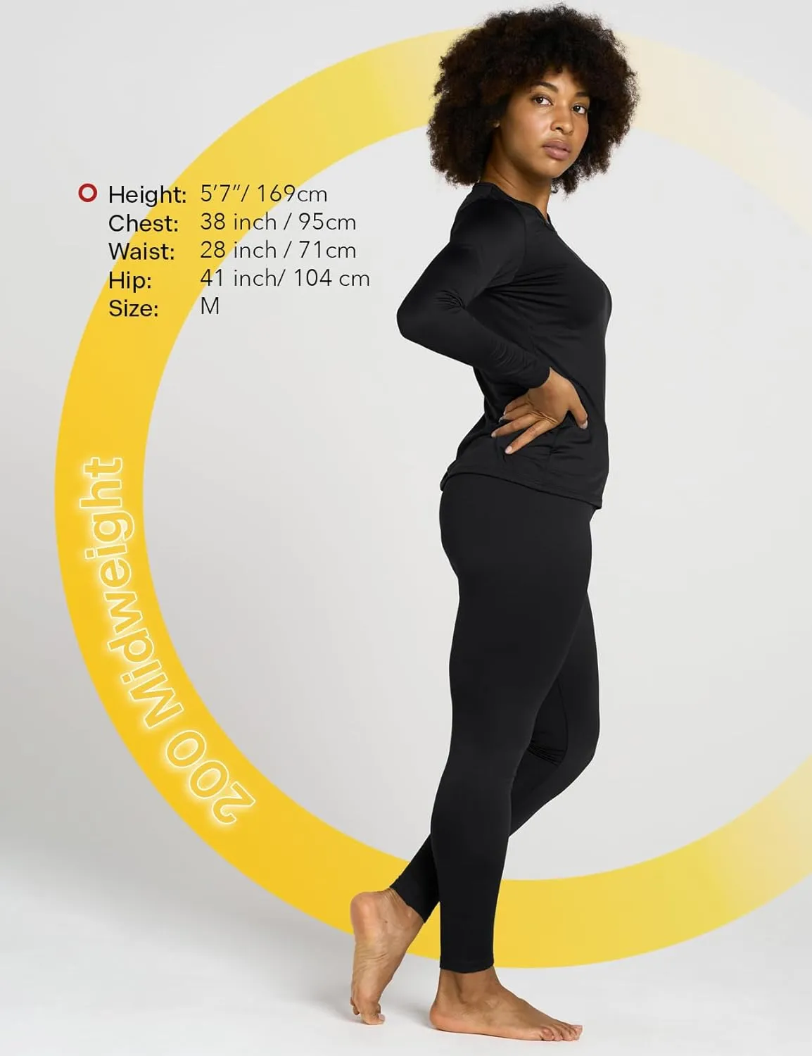LAPASA Women's Thermal Underwear Set Fleece Lined Long Johns Top & Bottom Soft Base Layer Light/Mid/Heavy Weight L17/ L41/L44