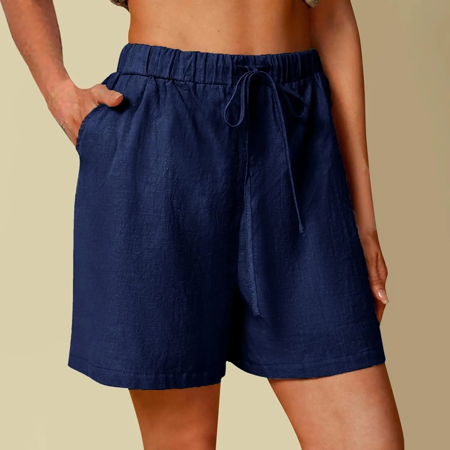 LCMTWX Khaki Women's Athletic Hiking Quick Shorts