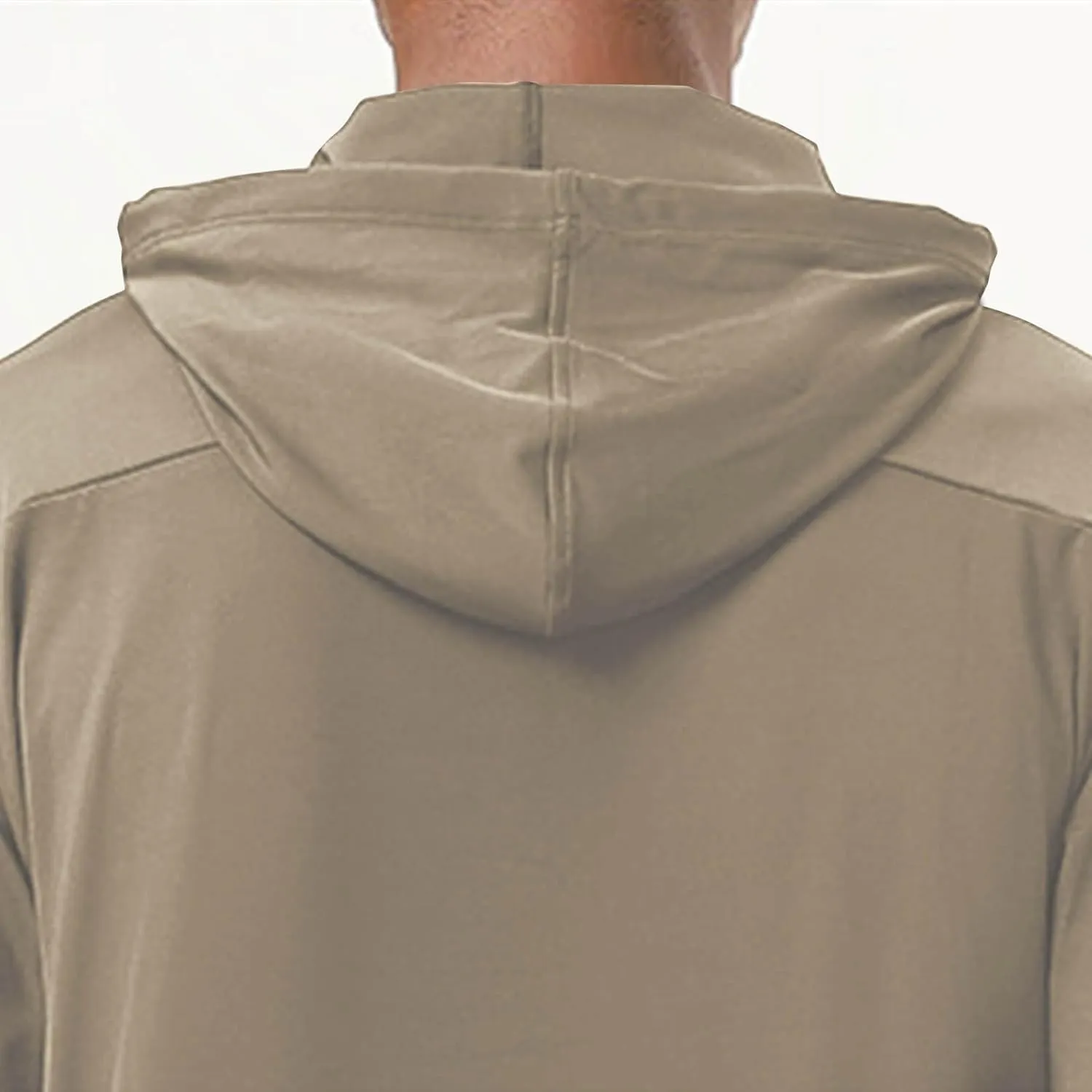 Long Sleeve Active Hoodie Lightweight Workout Upf 50  UV Sun Protection Hooded Fishing Sports Running Shirts for Men