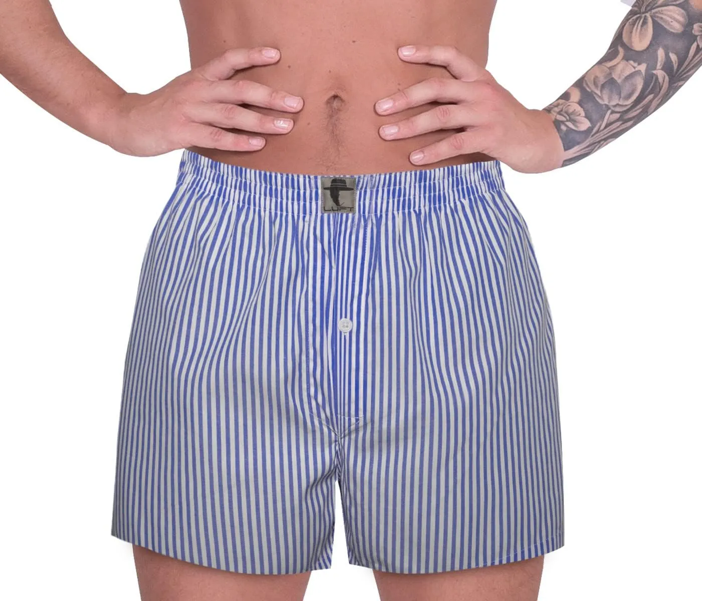 LUFT Mens Classic Mercerized Cotton Pull On Soft Underwear Trunks Boxer Shorts