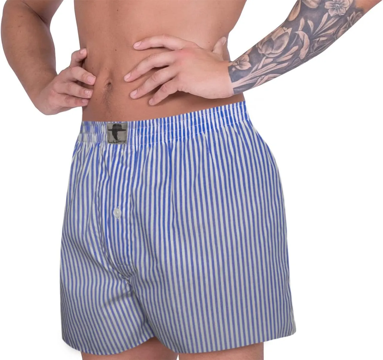 LUFT Mens Classic Mercerized Cotton Pull On Soft Underwear Trunks Boxer Shorts