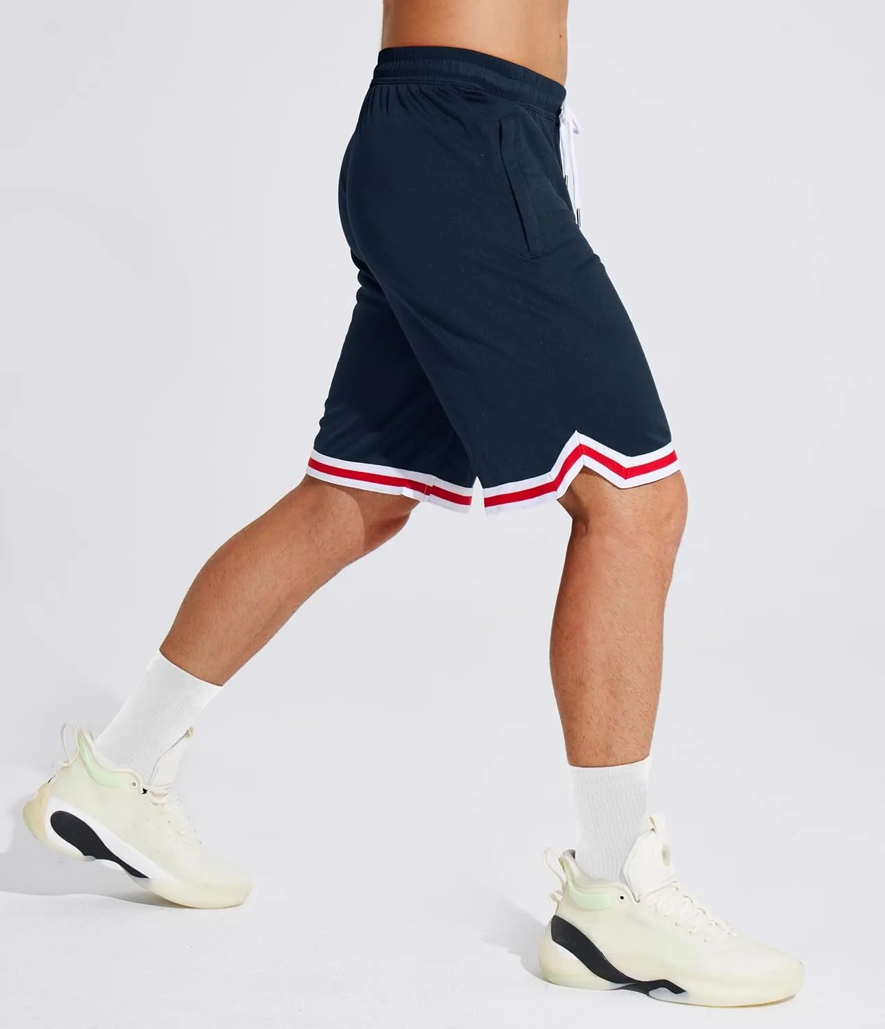 MAGCOMSEN Men's Athletic 10'' Shorts Quick Dry Basketball Shorts Workout Gym Running Tennis Shorts Lightweight Shorts