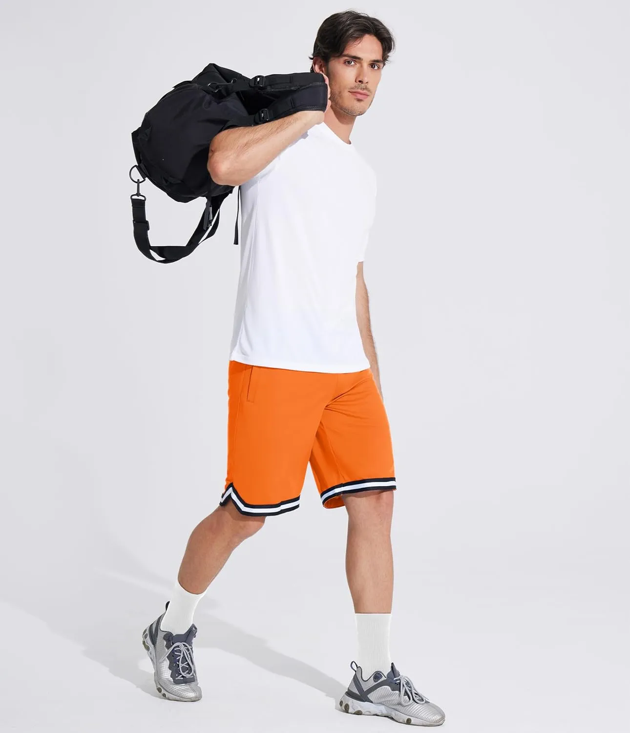 MAGCOMSEN Men's Athletic 10'' Shorts Quick Dry Basketball Shorts Workout Gym Running Tennis Shorts Lightweight Shorts