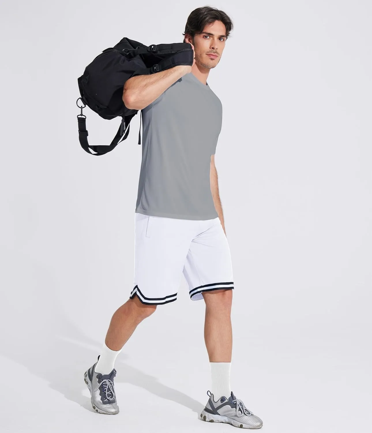 MAGCOMSEN Men's Athletic 10'' Shorts Quick Dry Basketball Shorts Workout Gym Running Tennis Shorts Lightweight Shorts