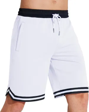 MAGCOMSEN Men's Athletic 10'' Shorts Quick Dry Basketball Shorts Workout Gym Running Tennis Shorts Lightweight Shorts
