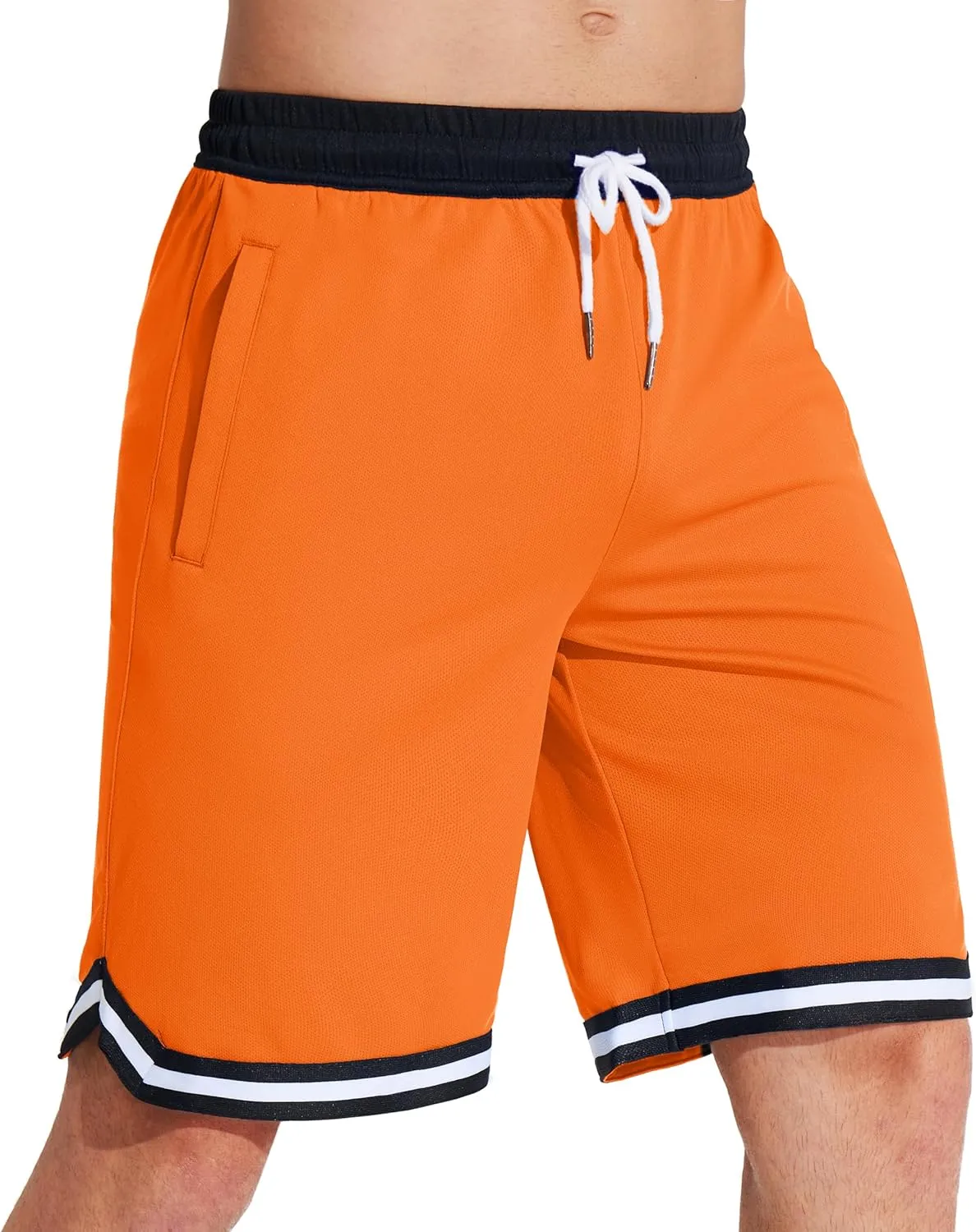 MAGCOMSEN Men's Athletic 10'' Shorts Quick Dry Basketball Shorts Workout Gym Running Tennis Shorts Lightweight Shorts