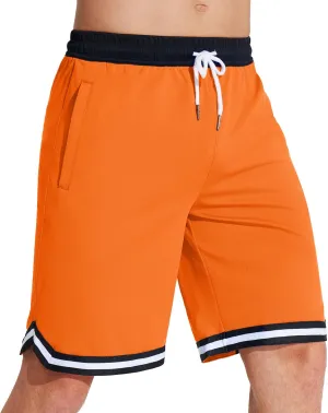 MAGCOMSEN Men's Athletic 10'' Shorts Quick Dry Basketball Shorts Workout Gym Running Tennis Shorts Lightweight Shorts