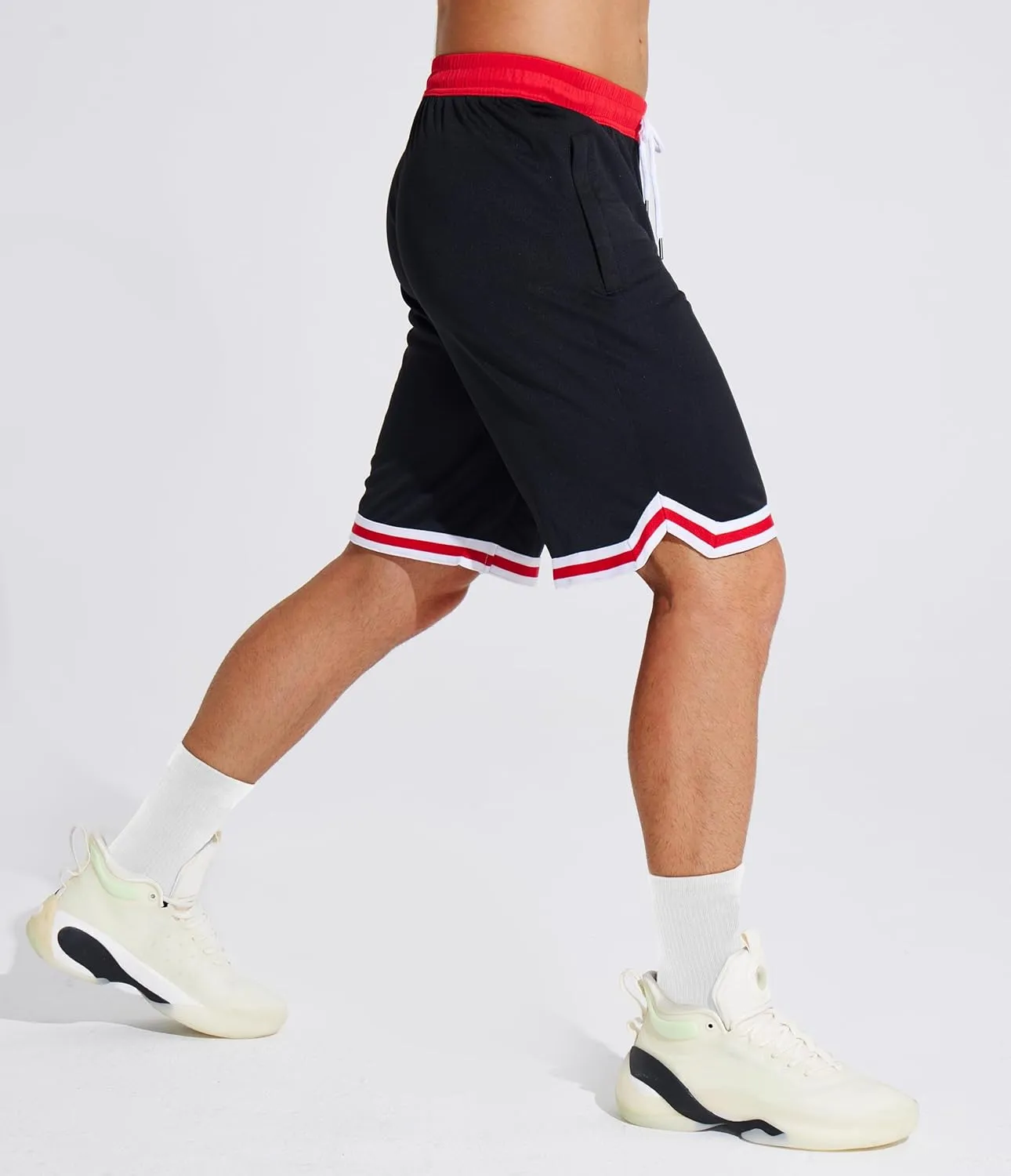 MAGCOMSEN Men's Athletic 10'' Shorts Quick Dry Basketball Shorts Workout Gym Running Tennis Shorts Lightweight Shorts