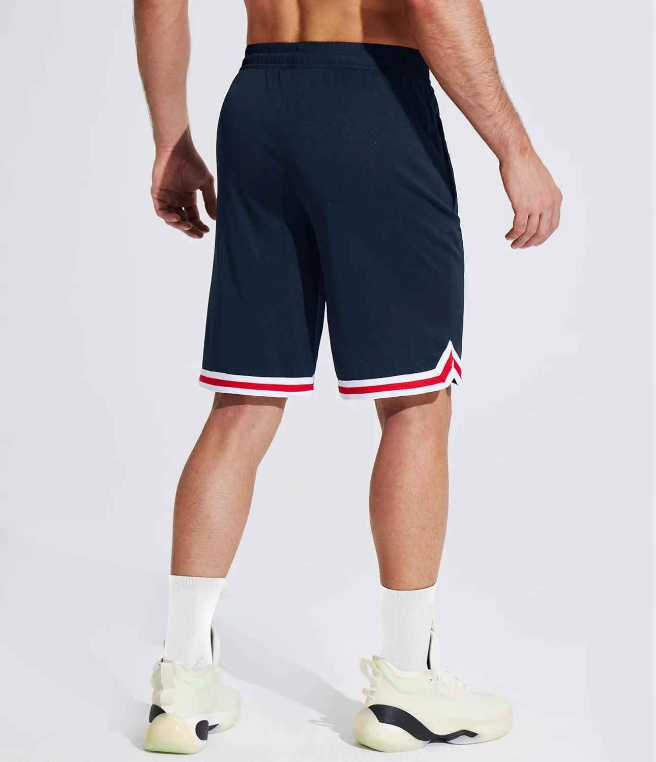 MAGCOMSEN Men's Athletic 10'' Shorts Quick Dry Basketball Shorts Workout Gym Running Tennis Shorts Lightweight Shorts