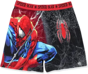 Marvel Spider-Man Web Comic Style Men's Boxer Lounge Shorts