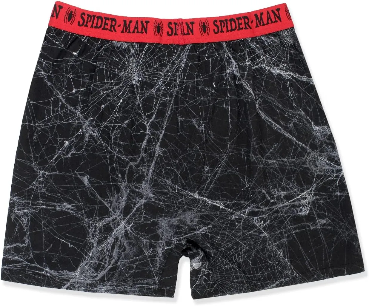 Marvel Spider-Man Web Comic Style Men's Boxer Lounge Shorts