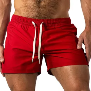 Men Athletic Running Shorts Lightweight Gym Workout Side Split Shorts Athletic Quick Dry Sports Shorts with Pockets