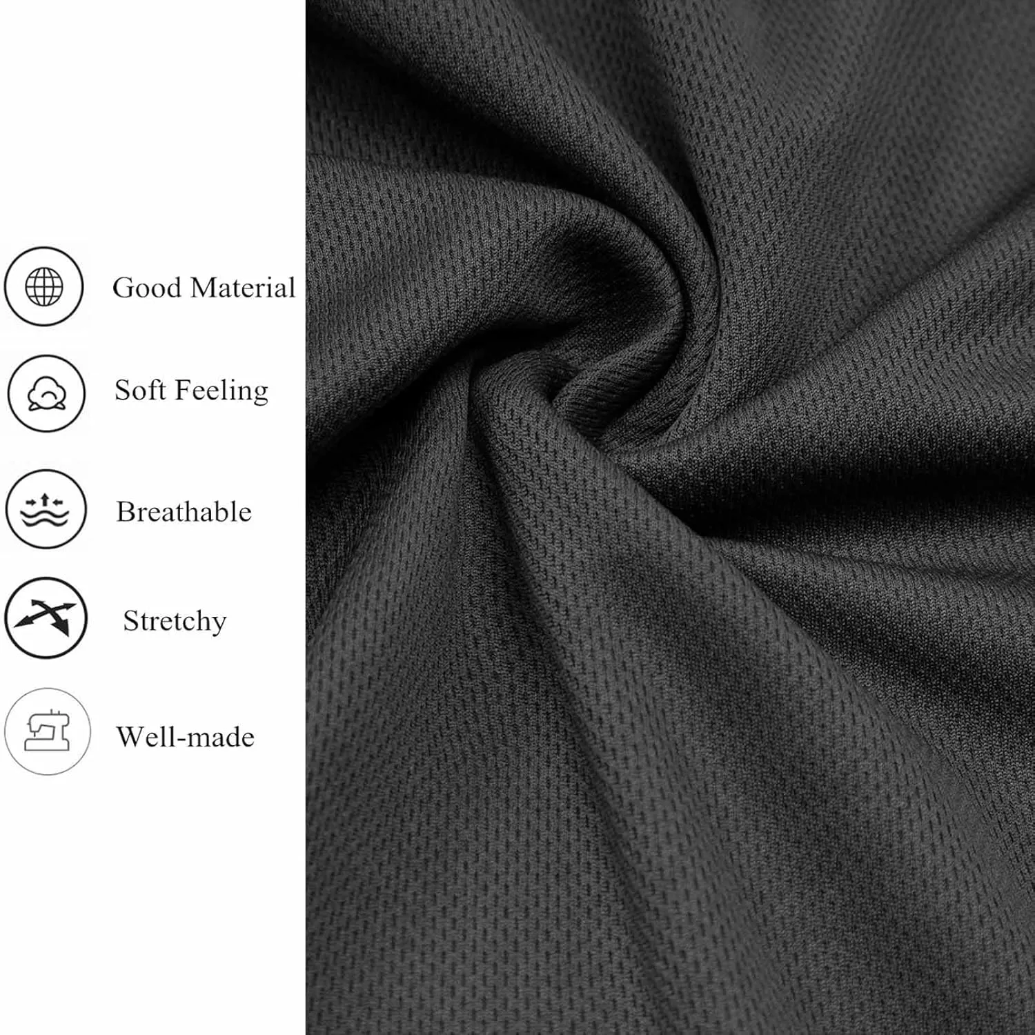 Men Shorts Casual Lightweight Jogging Shorts Quick Dry Gym Running Hiking Shorts with Pockets 3 Pack