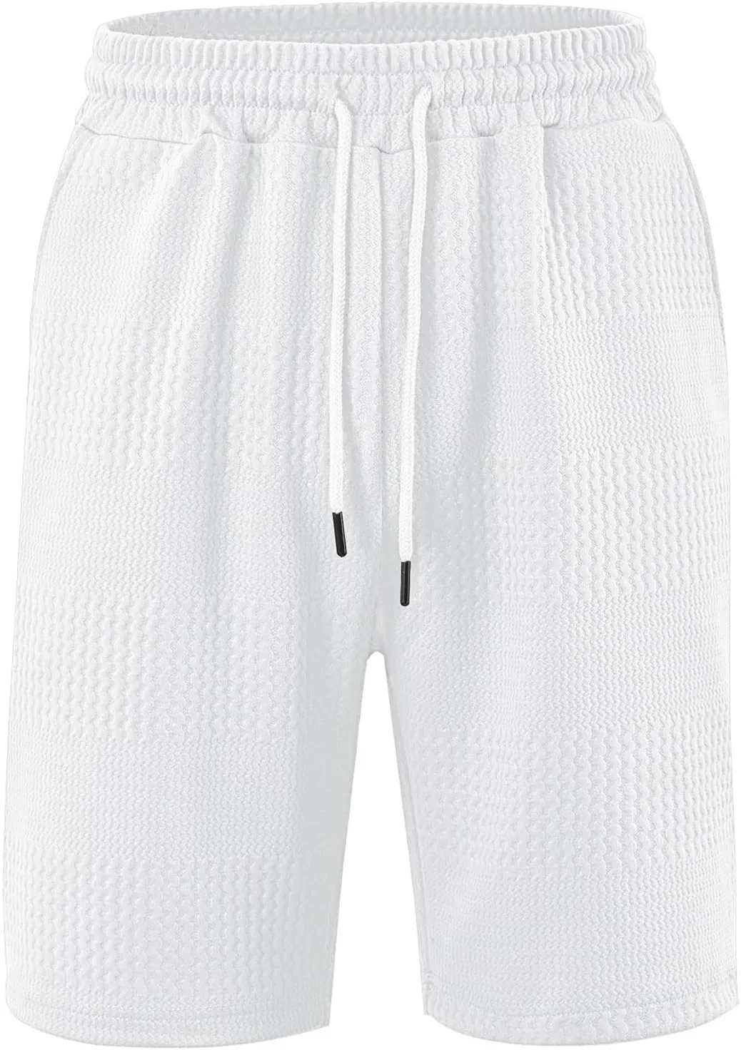 Mens Athletic Shorts Waffle Texture Gym Shorts Lightweight Quick Dry Shorts for Sports Training Running