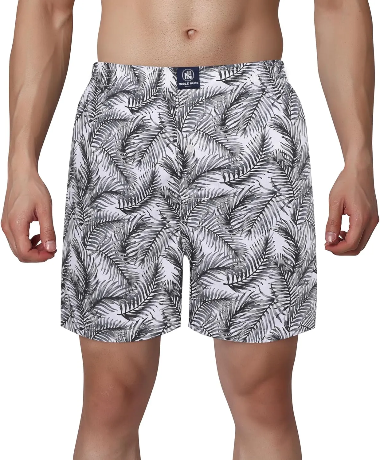 Men's Boxer Shorts, Comfortable Cotton Boxers, 100% Cotton Print Multicolor Boxers for Men, Multi Pack