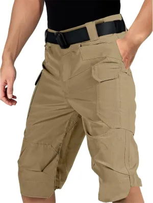 Mens Classic Tactical Shorts Summer Combat Cargo Shorts Outdoor Water-Resistant Hiking Pants with Multiple Pockets