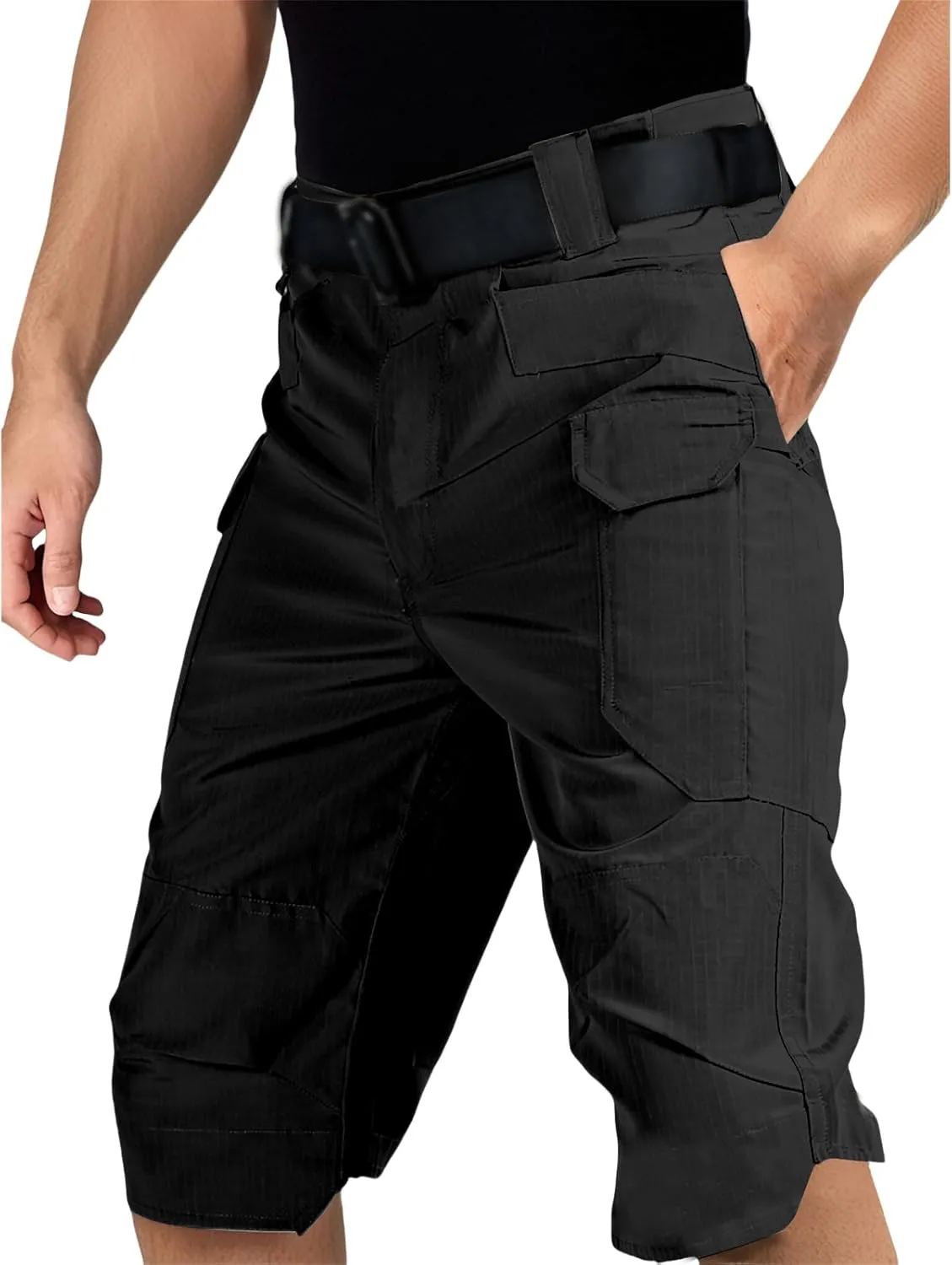 Mens Classic Tactical Shorts Summer Combat Cargo Shorts Outdoor Water-Resistant Hiking Pants with Multiple Pockets