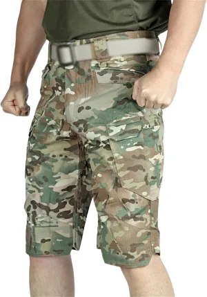 Mens Classic Tactical Shorts Summer Combat Cargo Shorts Outdoor Water-Resistant Hiking Pants with Multiple Pockets