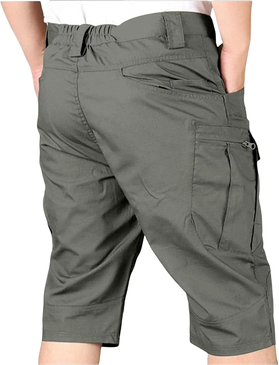 Mens Classic Tactical Shorts Summer Combat Cargo Shorts Outdoor Water-Resistant Hiking Pants with Multiple Pockets