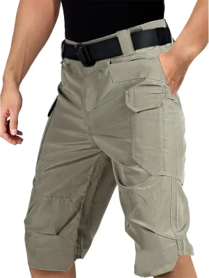 Mens Classic Tactical Shorts Summer Combat Cargo Shorts Outdoor Water-Resistant Hiking Pants with Multiple Pockets