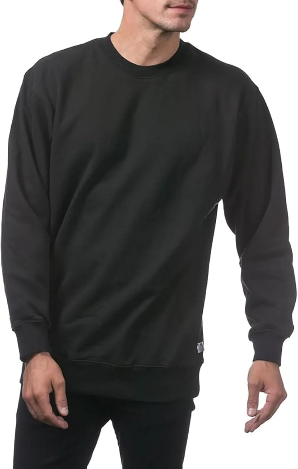 Men's Crewneck Sweatshirt Plain Sweatshirts Athletic Workout Sweat Shirts Soft Long Sleeve Pullover Shirt