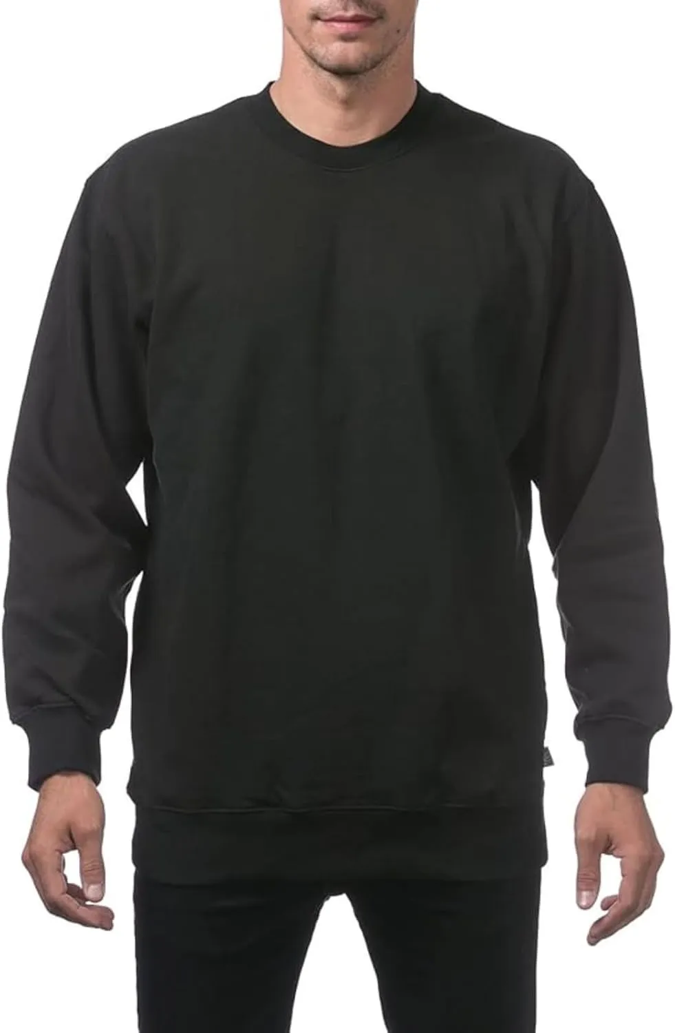 Men's Crewneck Sweatshirt Plain Sweatshirts Athletic Workout Sweat Shirts Soft Long Sleeve Pullover Shirt
